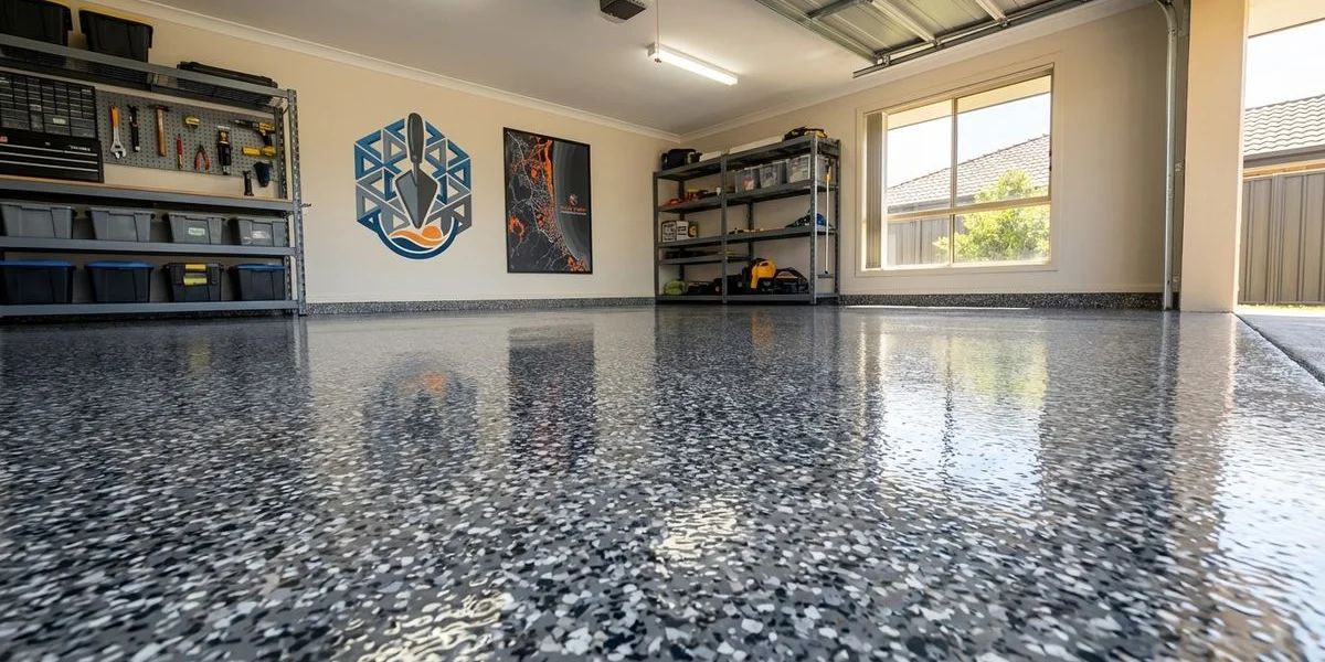 Epoxy flake broadcast floor Sydney