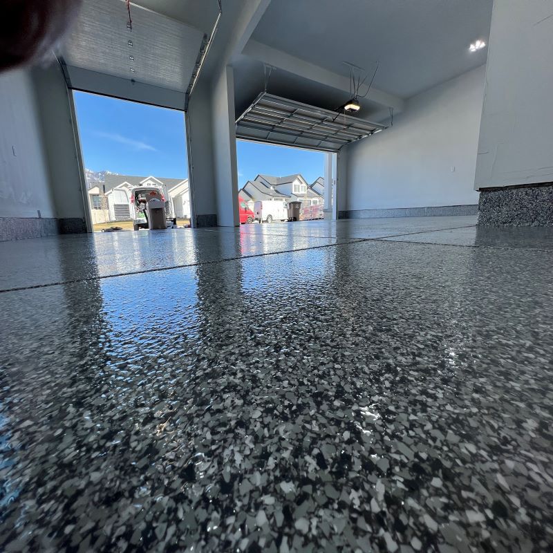 Epoxy floor coating result